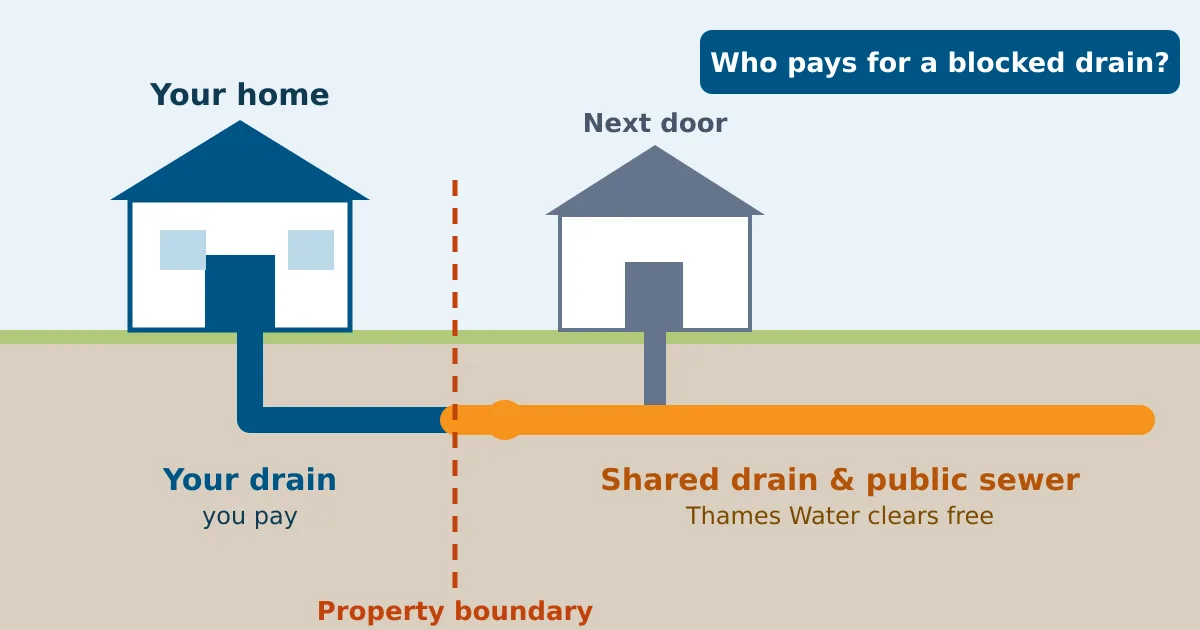 Blocked Drain: Who Is Responsible? You or Thames Water?