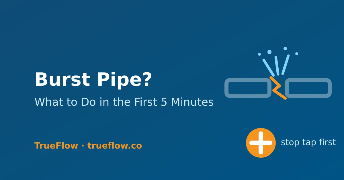 Burst Pipe? What to Do in the First Five Minutes